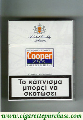 Cooper International American Blend cigarettes Select Quality Tobaccos